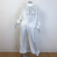 Alaia Macrame Fishnet Knit Turtleneck Top & Balloon Pant Set White Size 36