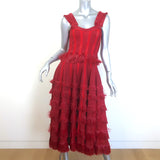 Alaia Raffia-Fringe Tiered 