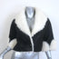 Alaia Shearling-Trimmed Leather Cropped Jacket Black Size 36