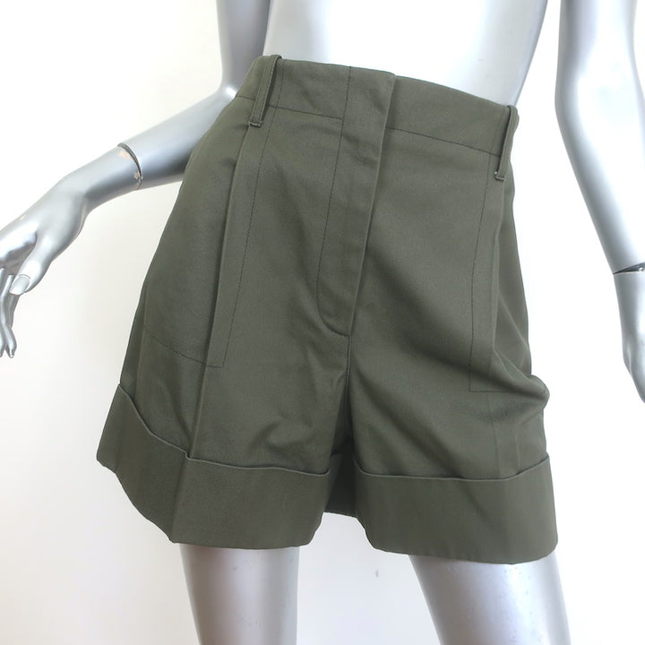 Alexander McQueen Pleated Panama Shorts