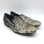 Alexander McQueen Sequined Slip-On Loafers Black/Gold Size 42 NEW