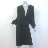 Alexandre Vauthier Long Sleeve Ruched Midi Dress