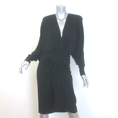 Alexandre Vauthier Ruched Jersey Dolman Sleeve Dress