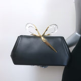 Alexis Bittar The Scissor Clutch Black