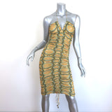 Alexis Ziano Ruched Mesh Mini Dress 