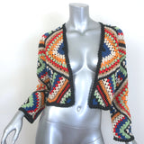 Alice + Olivia Anderson Cropped Crochet Cardigan