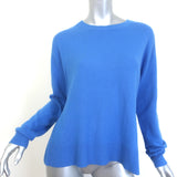 Alice + Olivia Angie Crewneck Sweater Blue Stretch Wool-Cashmere Size Small