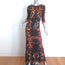 Alice + Olivia Jae Sequin Gown Black/Multi Size 0 Cutout-Back Maxi Dress