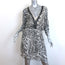 Alice + Olivia Jeanette Beaded Cold Shoulder Dress White Paisley Print Size 10