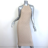 Alice + Olivia Lulu Crochet Knit Halter Midi Dress 