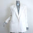 Alice + Olivia Oversize Blazer Cream Size Medium One-Button Jacket