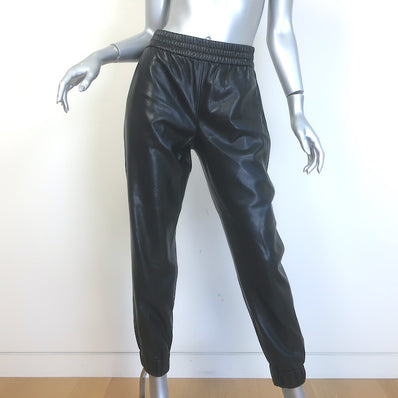 Alice + Olivia Pete Vegan Leather Jogger Pants