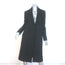 Alice + Olivia Single Button Coat Black Wool Felt Size Small