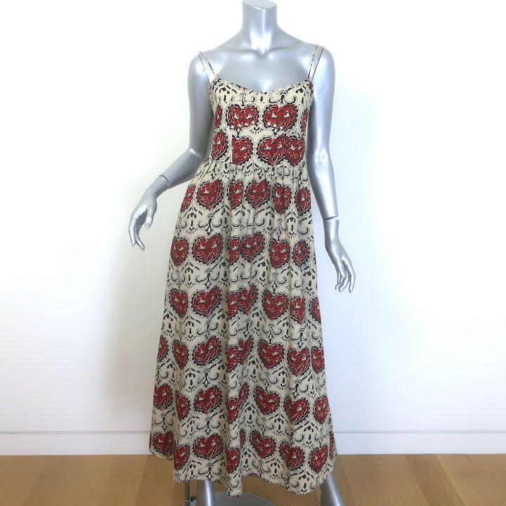 Alix Of Bohemia Autumn Bleeding Heart Midi Dress