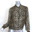 AllSaints Adeliza Leopard Print Crepe Blouse Size Small Long Sleeve Top