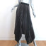 AllSaints Phia Metallic Pleated Asymmetric Midi Skirt Gunmetal Size US 0