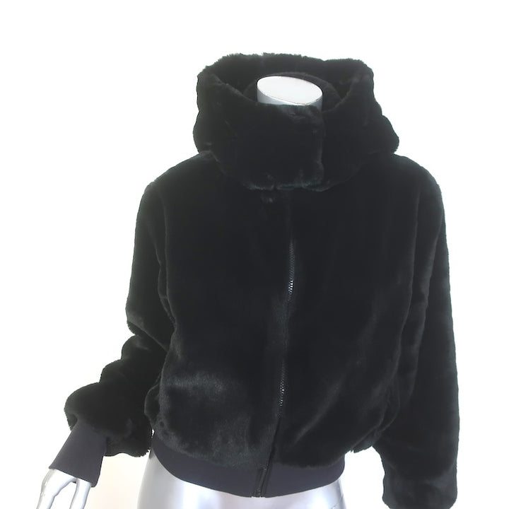 Alo Yoga Foxy Faux Fur Hooded Jacket 
