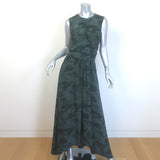 Altuzarra Penny Wrap-Effect Maxi Dress Forest Green 
