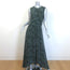 Altuzarra Penny Wrap-Effect Maxi Dress Forest Green Printed Silk Size 40
