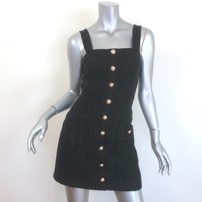 Amanda Uprichard Archie Metallic Tweed Mini Dress 
