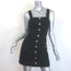 Amanda Uprichard Archie Metallic Tweed Mini Dress Black Size Extra Small