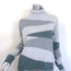 Amina Rubinacci Cashmere Intarsia Knit Turtleneck Sweater Gray Size 42