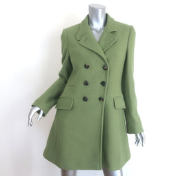 Armani Collezioni Double Breasted Coat Green 