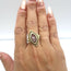 Armenta Marquise Diamond & Purple Gemstone Ring 18k Gold & Sterling Size 6.5