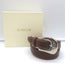 Aureum Collective No. 8 Belt Tobacco Leather & Silver Size Medium/Large NEW