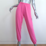 Aviator Nation Bolt Sweatpants Neon Pink/Black Size Small
