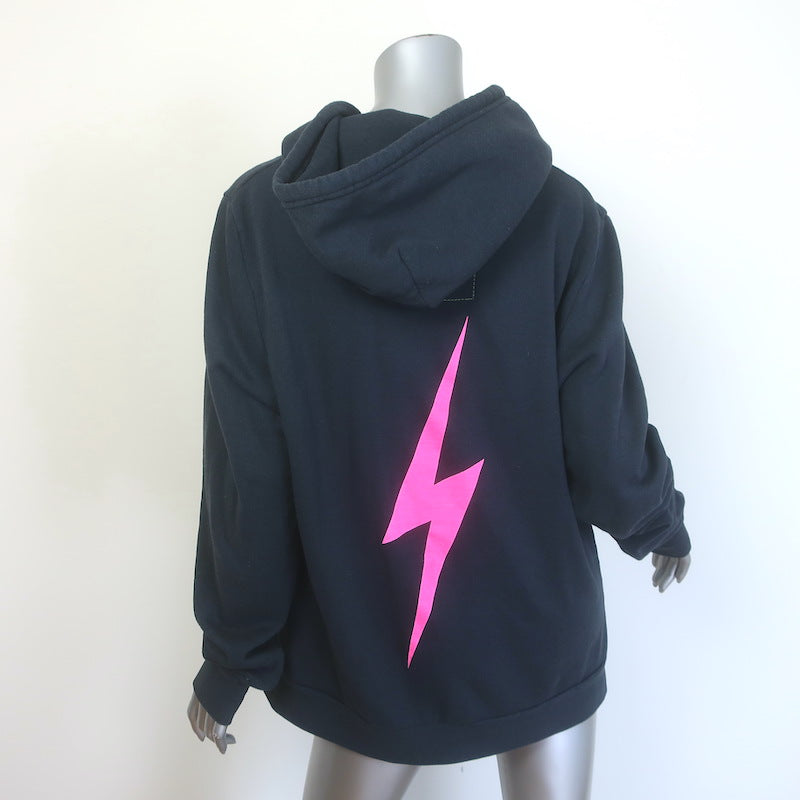 Aviator Nation Bolt Zip-Up Hoodie Sweatshirt 