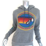 Aviator Nation Classic Logo Hoodie Gray Fleece Size Small