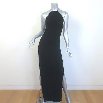 Aya Muse Clava Metal-Halter Open Back Maxi Dress 