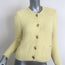 Ba&Sh Gaspard Crochet Knit Cardigan Baby Yellow Cotton-Blend Size Small