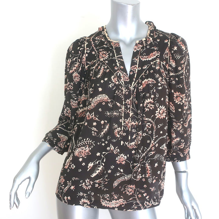 Ba&amp;sh Caia Half-Button Blouse 