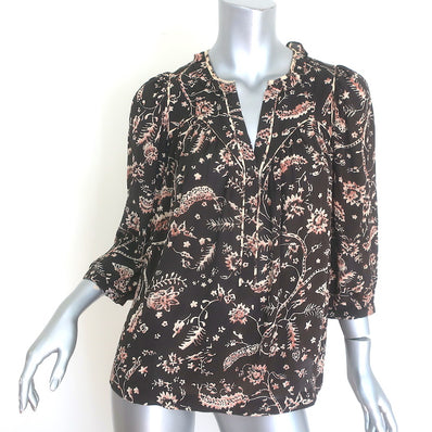 Ba&sh Caia Half-Button Blouse 