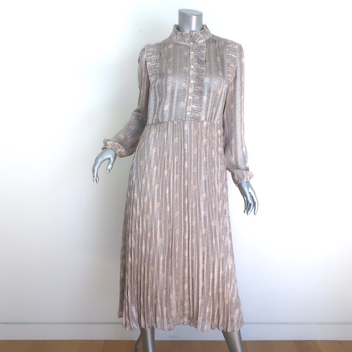 Ba&amp;sh Paris Accordion-Pleated Metallic 