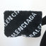 Balenciaga Allover Logo Faux Fur Clutch Black