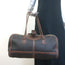 Balenciaga Aviator Shearling Twiggy Bag Dark Brown Leather Medium Shoulder Bag