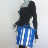 Balenciaga Bazar Small Shopper Tote Blue/White