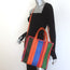 Balenciaga Bazar Small Shopper Tote Orange/Multi Striped Leather Crossbody