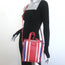 Balenciaga Bazar XS Striped Convertible Tote Red/Blue Leather Crossbody NEW