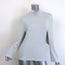 Balenciaga Cutout-Sleeve Striped Turtleneck Top White/Black Jersey Size 36