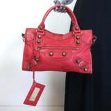 Balenciaga Giant City Bag Red Leather