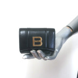 Balenciaga Hourglass Mini Trifold Wallet Black Leather