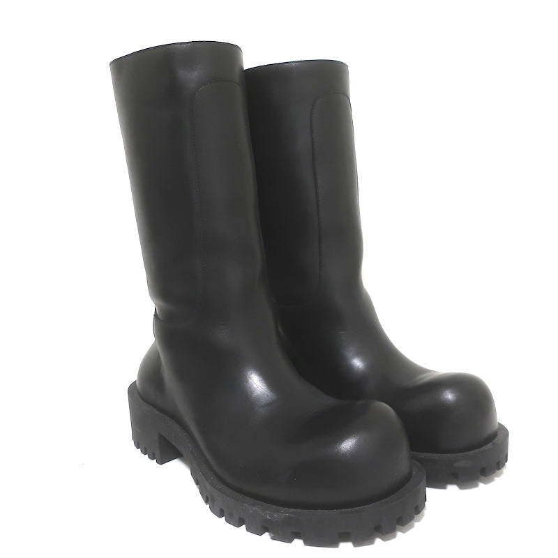 Balenciaga Hummer Boots Black Leather Size 40 US 9/10