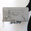 Balenciaga Metallic Edge Continental Zip Around Wallet Taupe Grained Leather