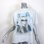 Balenciaga Nicole Boxy T-Shirt Off-White Crinkled Cotton Size Small NEW