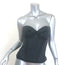 Balenciaga Strapless Bustier Top Washed Black Cotton Jersey Size 38 NEW