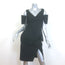Balenciaga by Nicolas Ghesquiere Runway Peplum Dress Black Wool Size 40